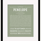 Penelope | Name Art Print