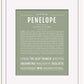 Penelope | Name Art Print
