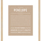 Penelope | Name Art Print