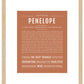 Penelope | Name Art Print