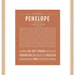 Penelope | Name Art Print