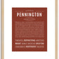 Pennington | Name Art Print