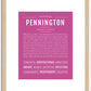 Pennington | Name Art Print