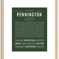 Pennington | Name Art Print