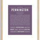 Pennington | Name Art Print