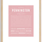 Pennington | Name Art Print