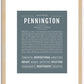 Pennington | Name Art Print