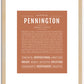 Pennington | Name Art Print