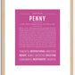 Penny | Name Art Print