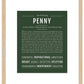 Penny | Name Art Print