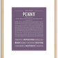 Penny | Name Art Print