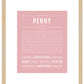 Penny | Name Art Print