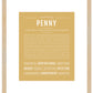 Penny | Name Art Print