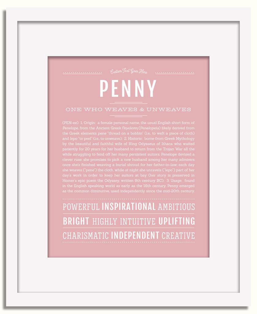 Frame Options | Dusty Rose | White Frame, Matted