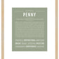 Penny | Name Art Print