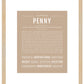 Penny | Name Art Print