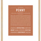 Penny | Name Art Print