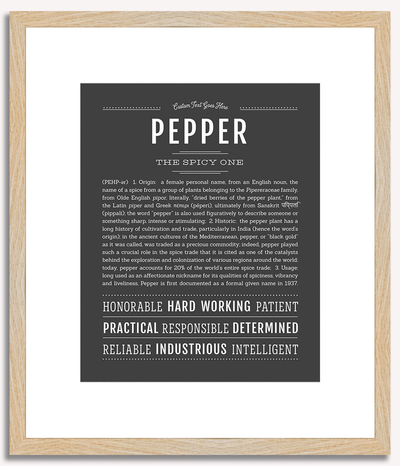 Pepper | Name Art Print