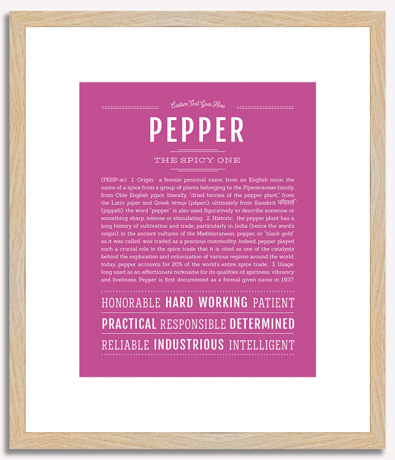 Pepper | Name Art Print