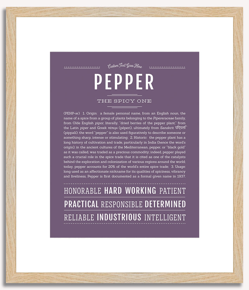 Pepper | Name Art Print