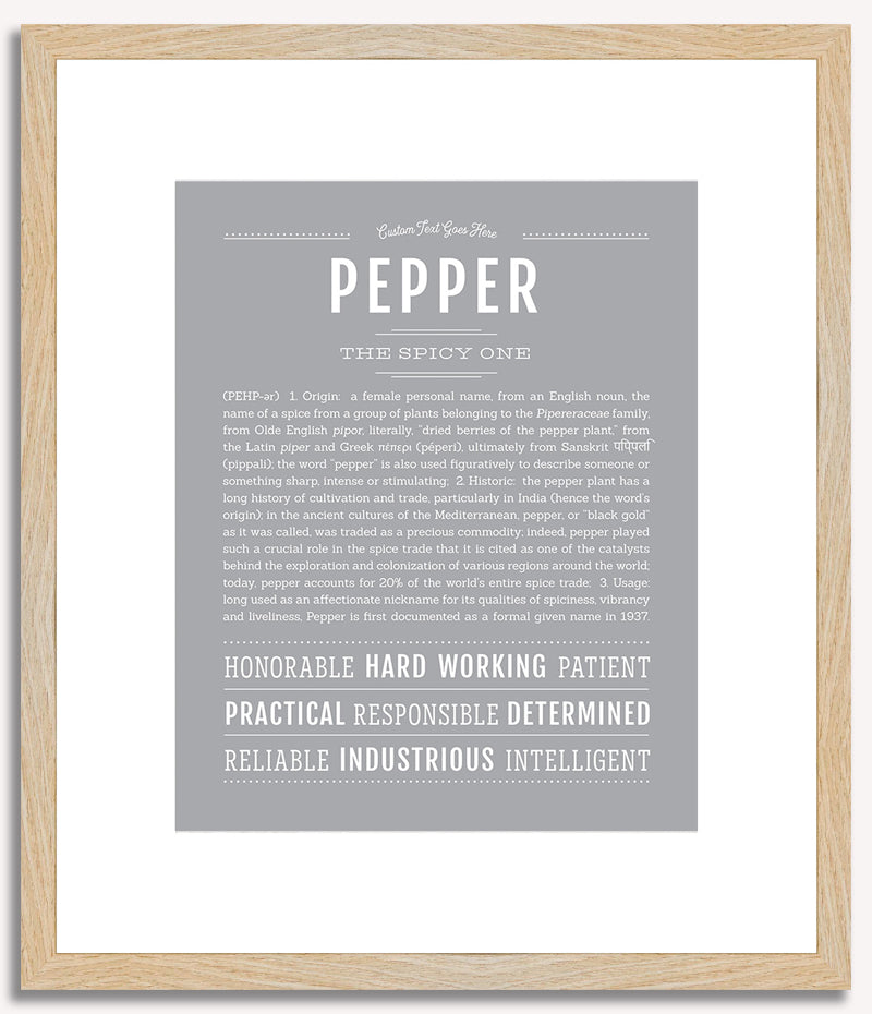 Pepper | Name Art Print