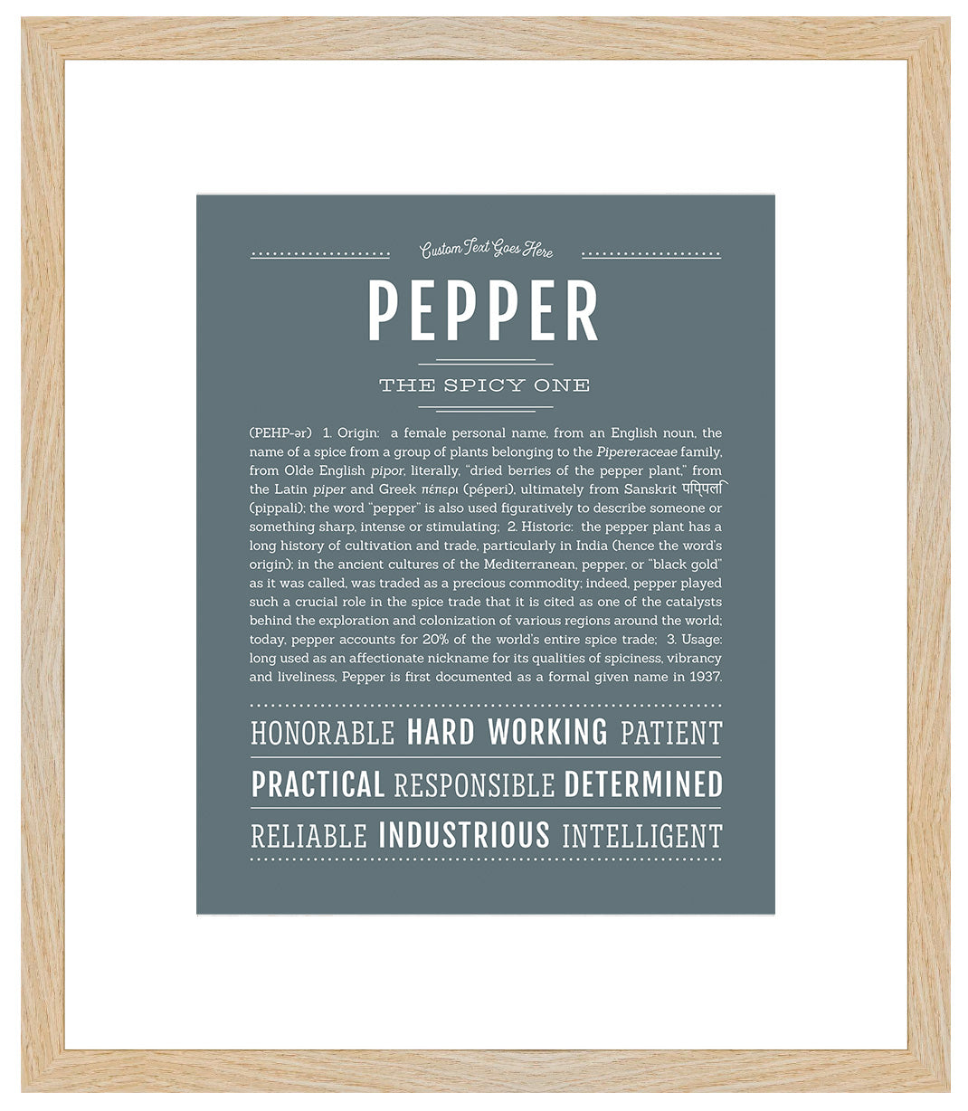 Pepper | Name Art Print