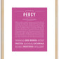 Percy | Name Art Print