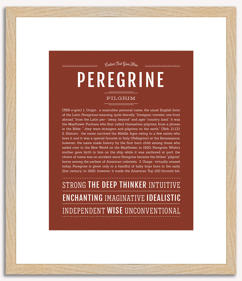 Peregrine | Name Art Print