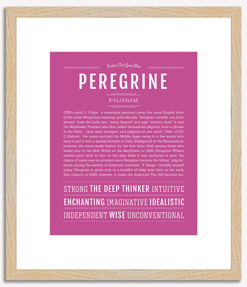 Peregrine | Name Art Print