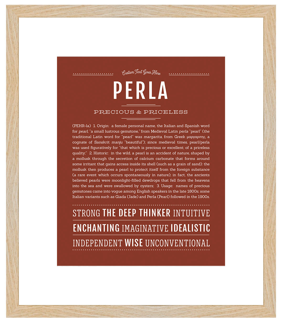 Perla | Name Art Print