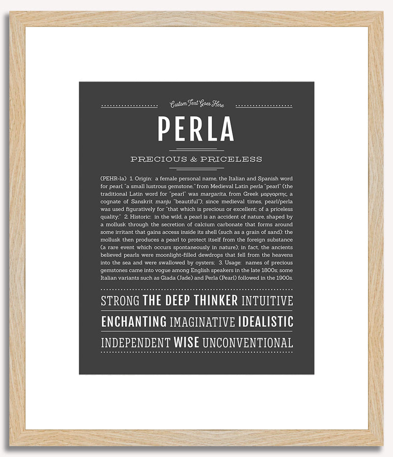 Perla | Name Art Print