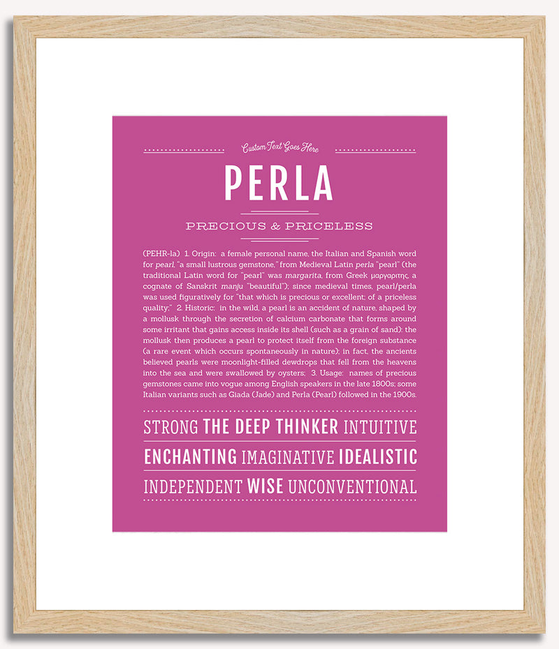 Perla | Name Art Print