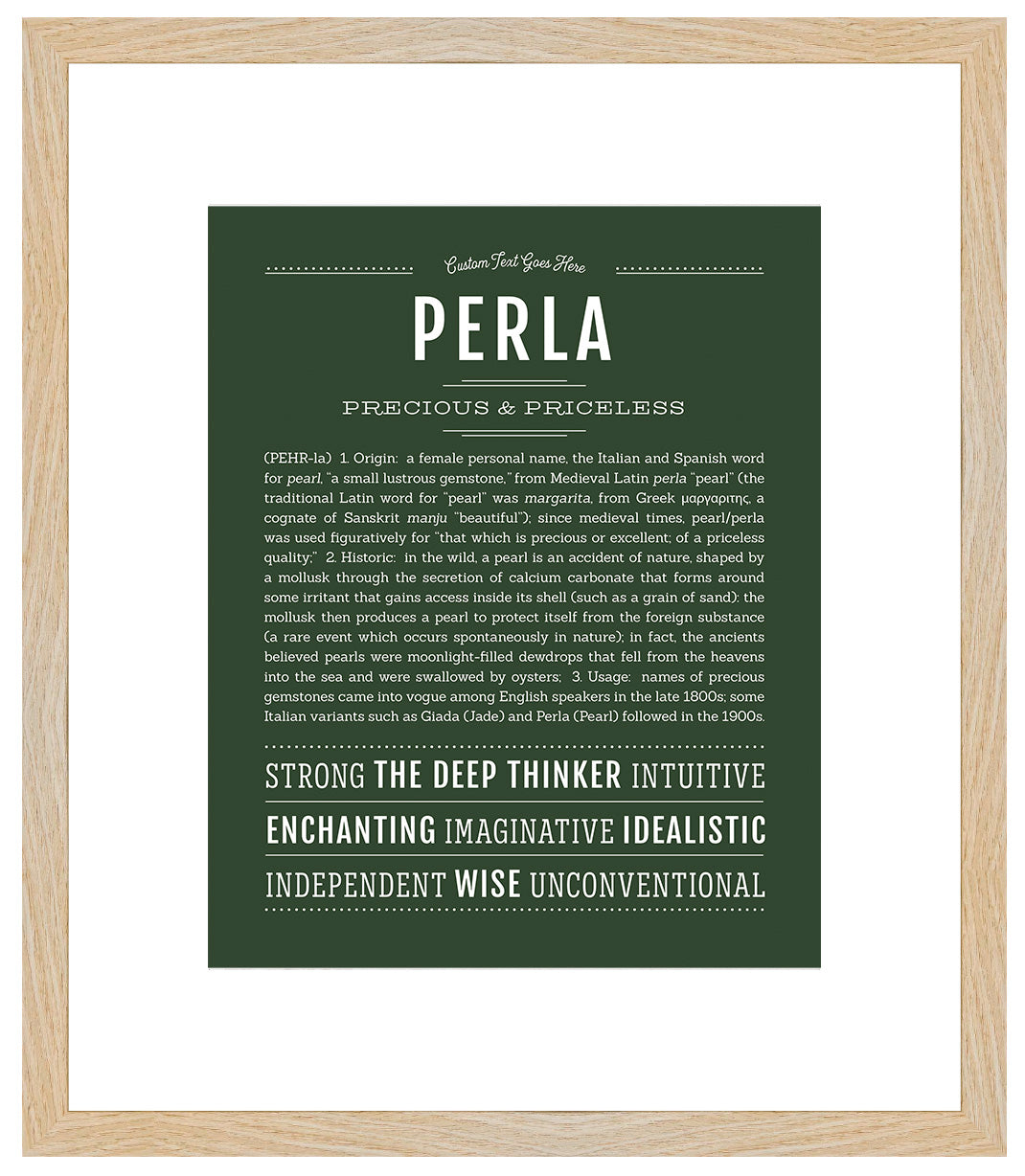 Perla | Name Art Print