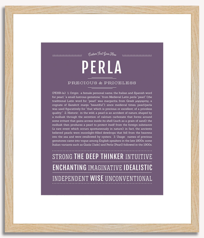 Perla | Name Art Print