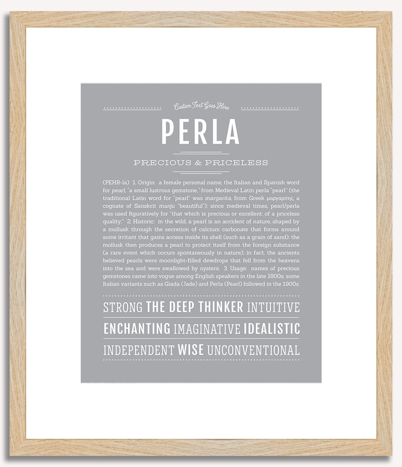 Perla | Name Art Print