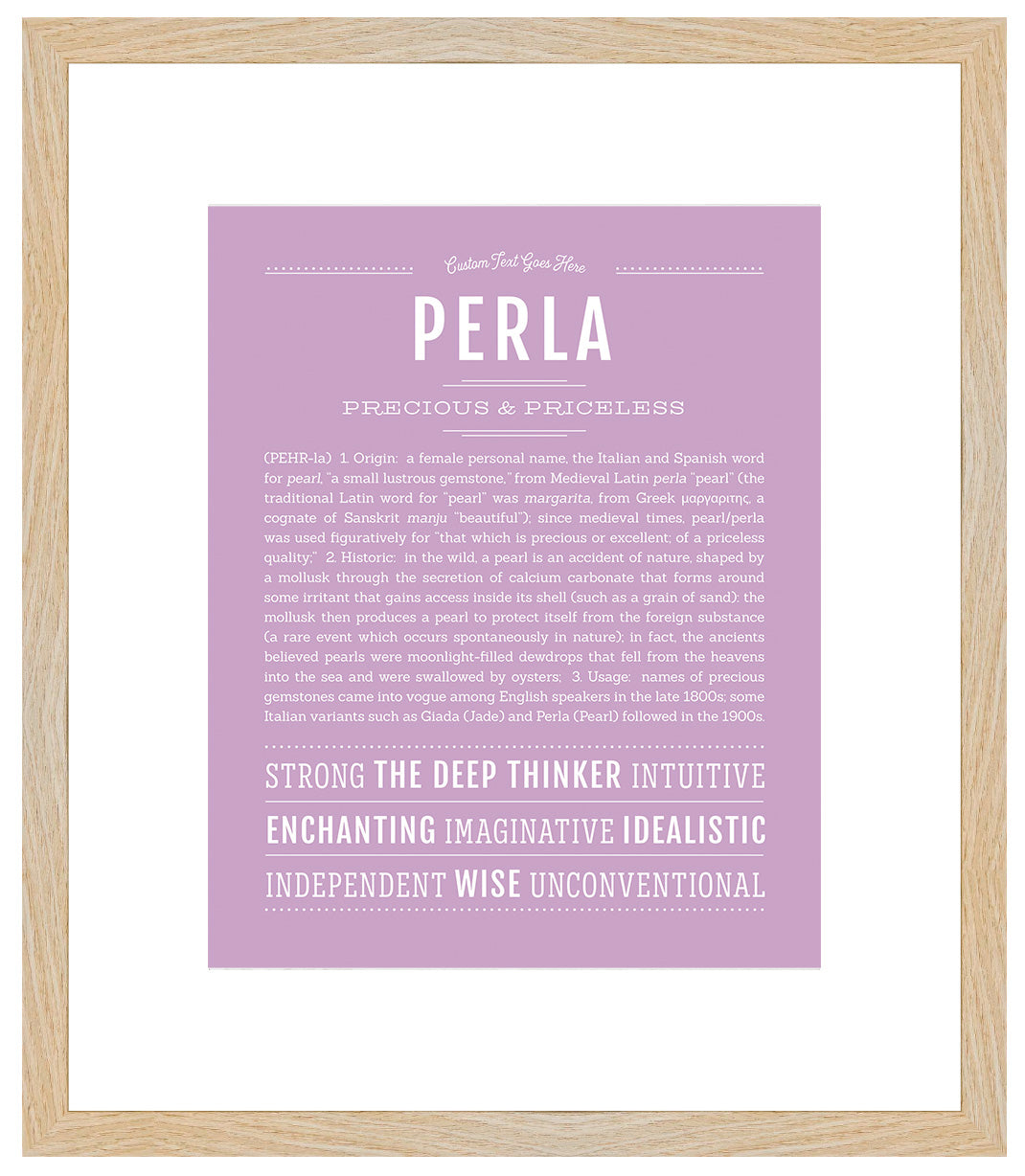 Perla | Name Art Print