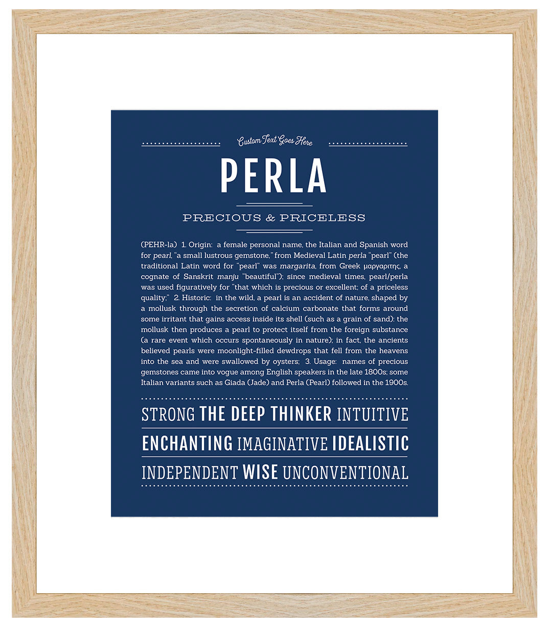 Perla | Name Art Print