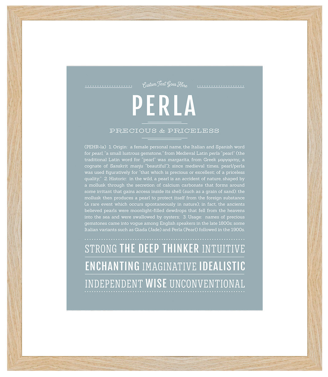 Perla | Name Art Print