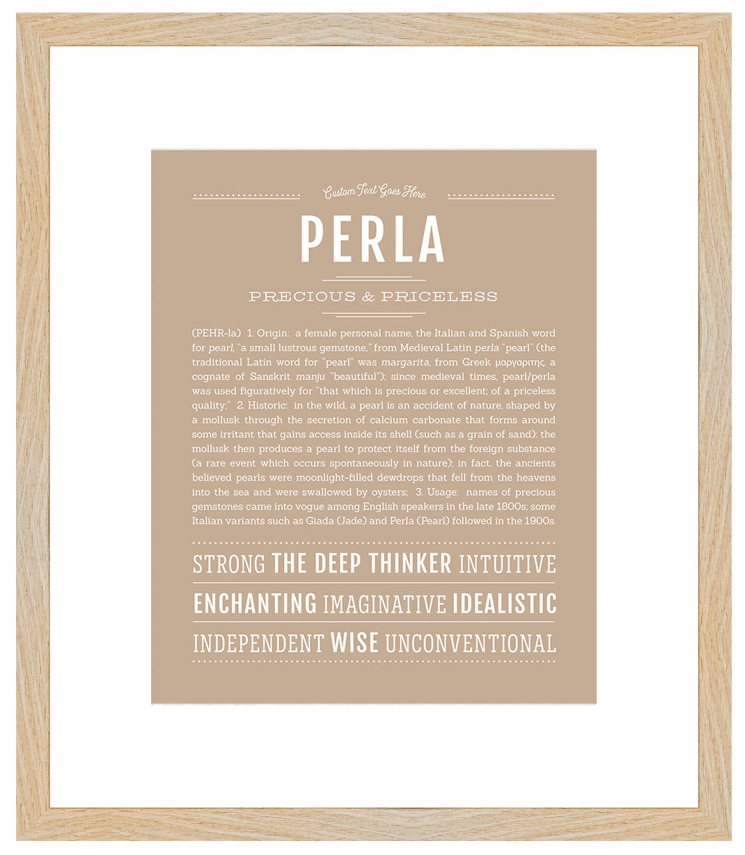 Perla | Name Art Print