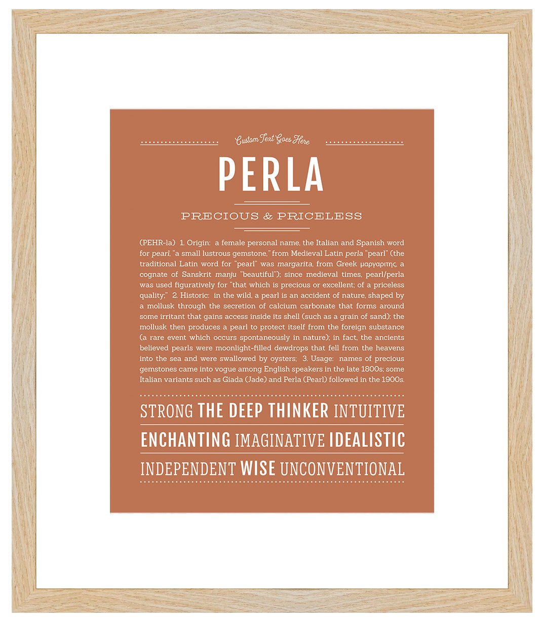 Perla | Name Art Print