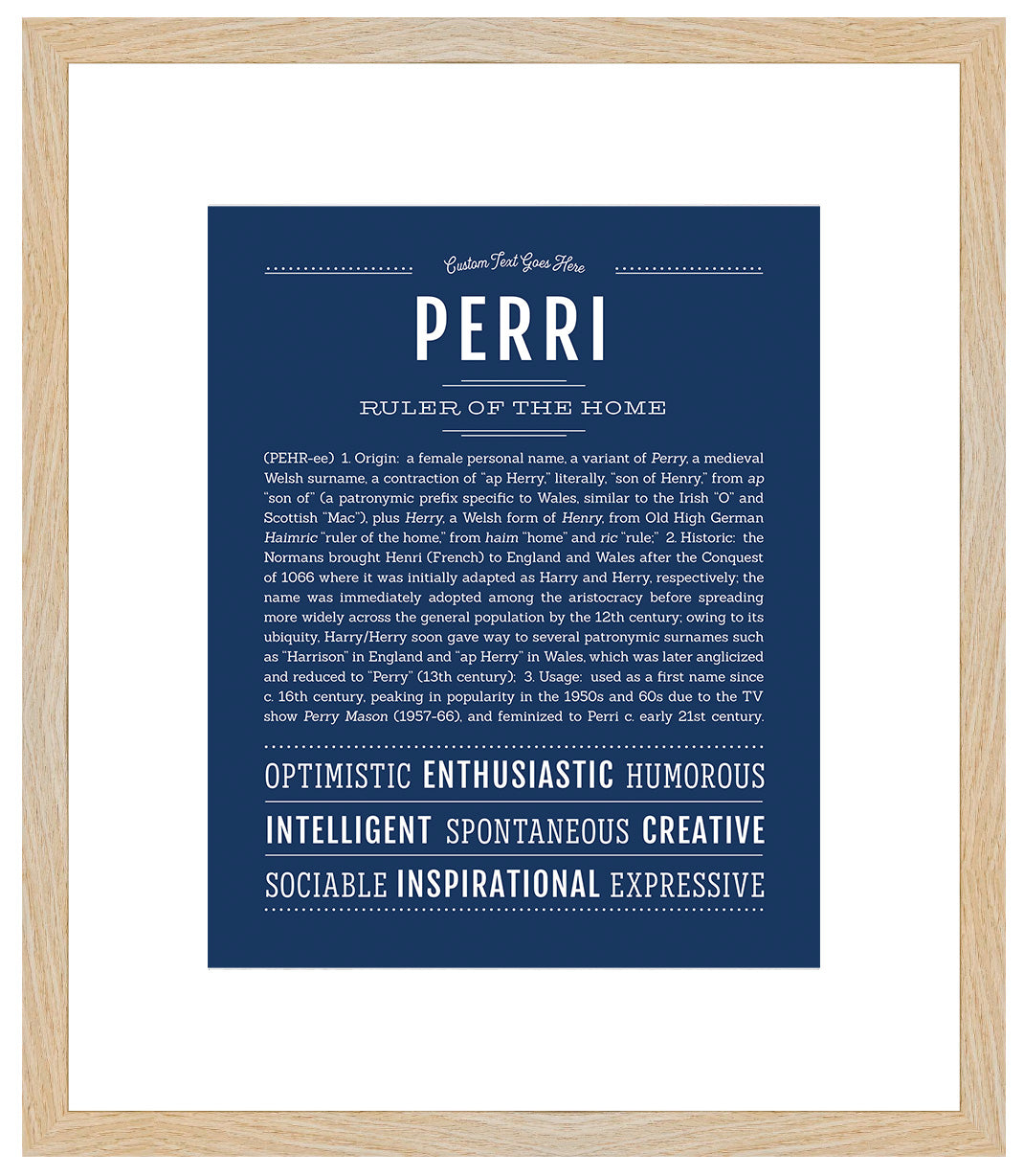 Perri | Name Art Print