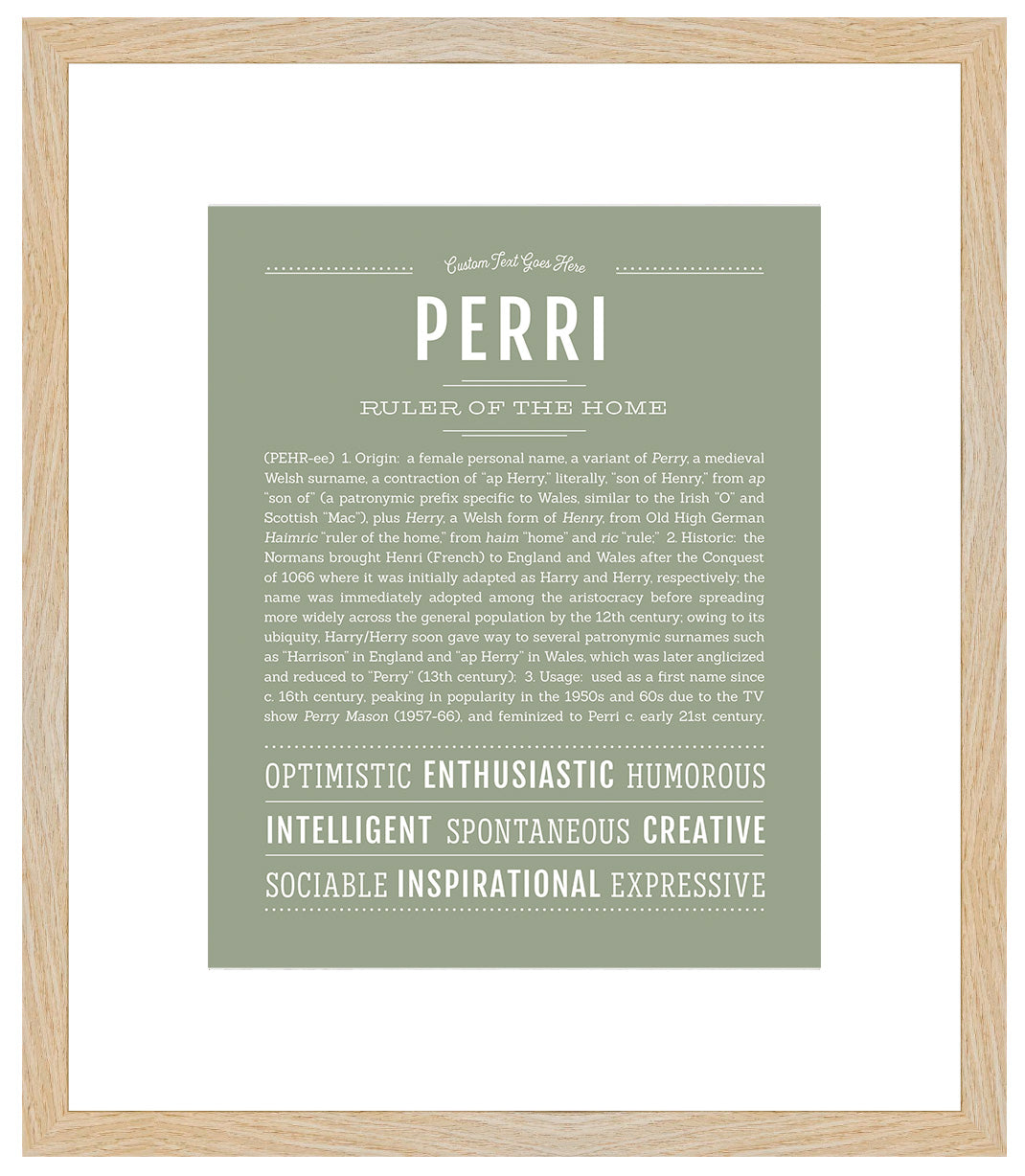 Perri | Name Art Print