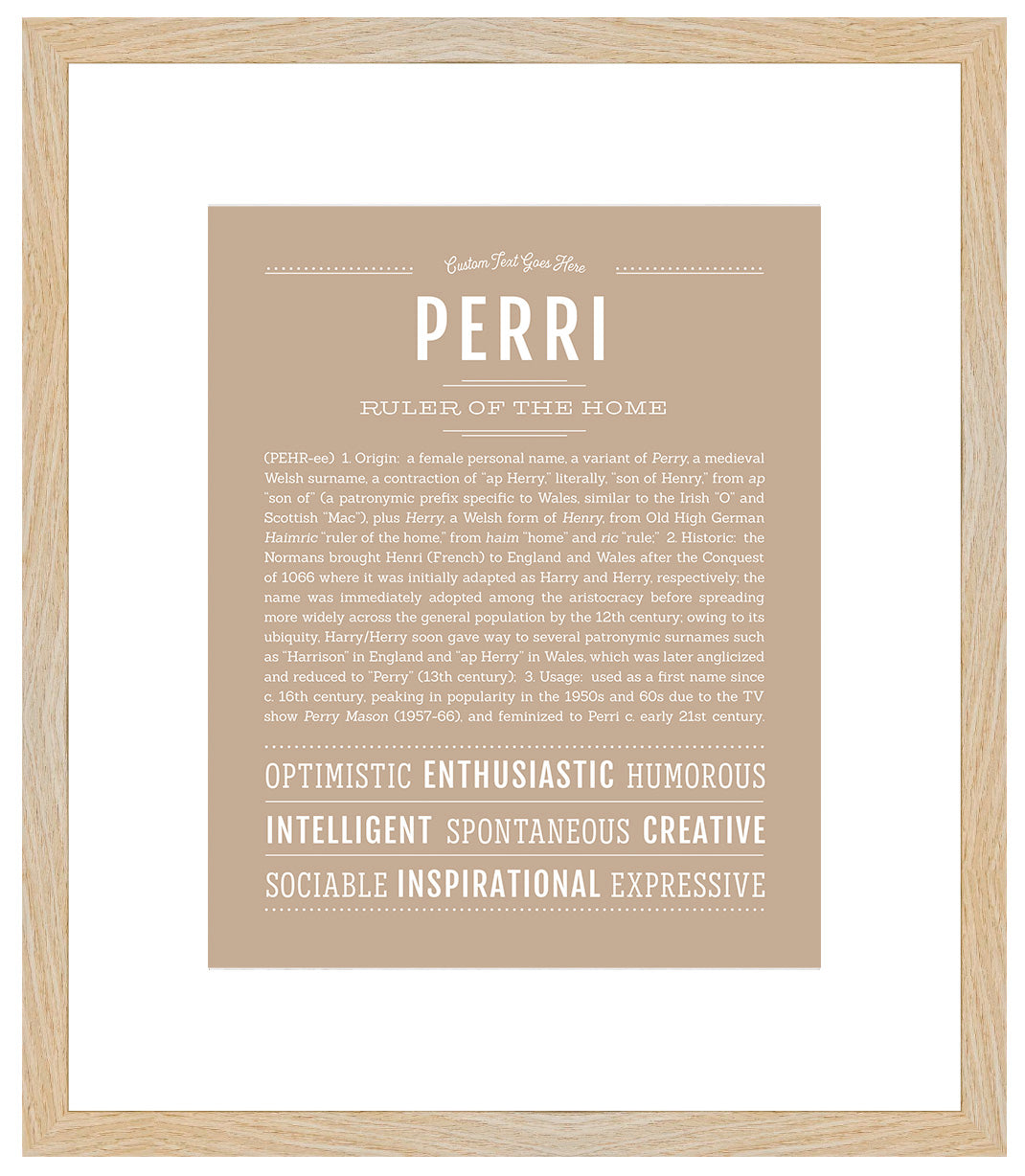 Perri | Name Art Print