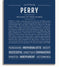 Perry Personalized Name Meaning Art Prints – Name Stories