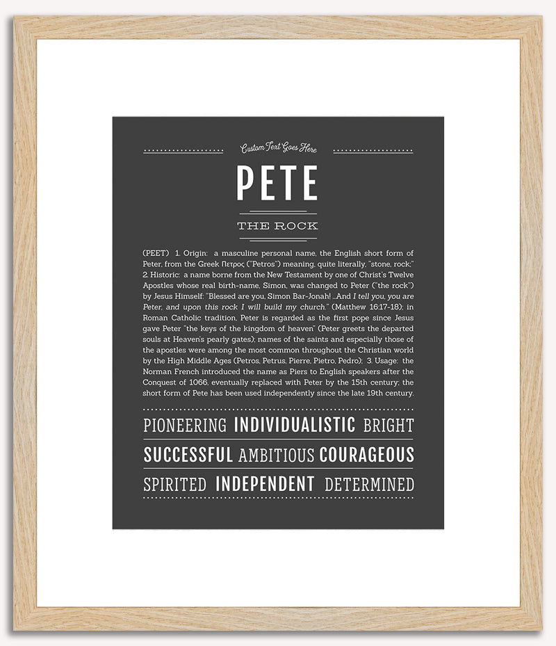 Pete | Name Art Print