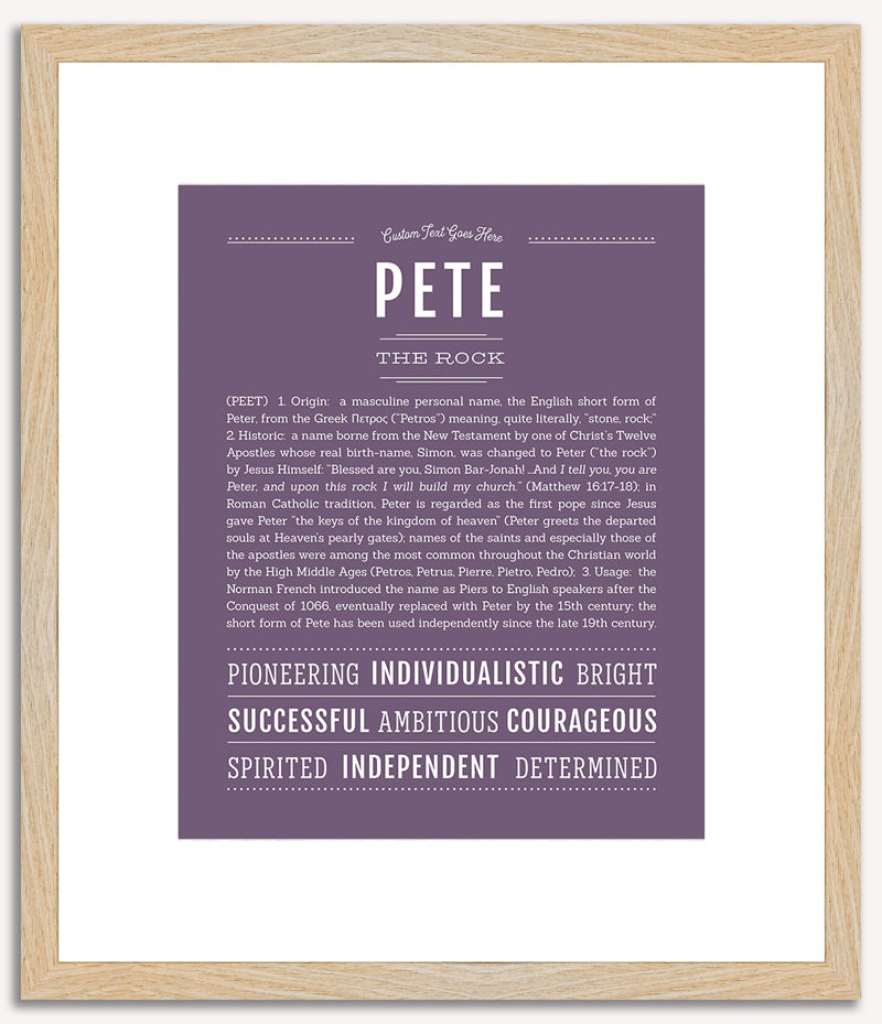 Pete | Name Art Print