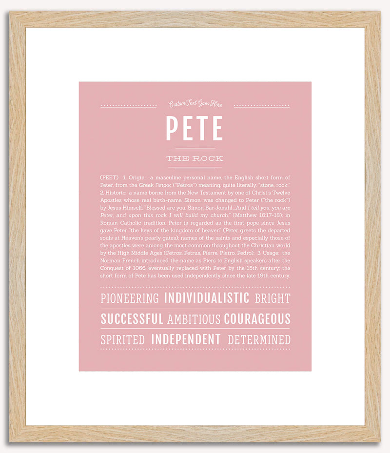 Pete | Name Art Print