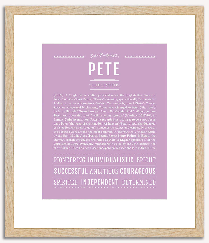 Pete | Name Art Print