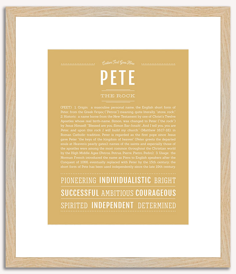 Pete | Name Art Print