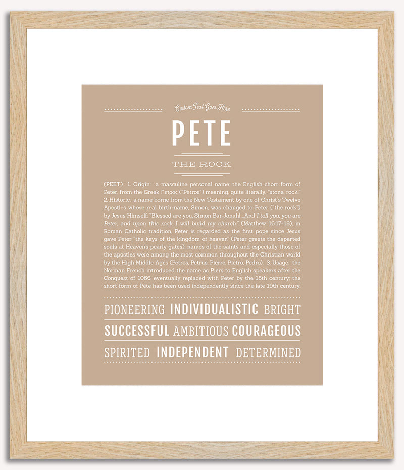 Pete | Name Art Print